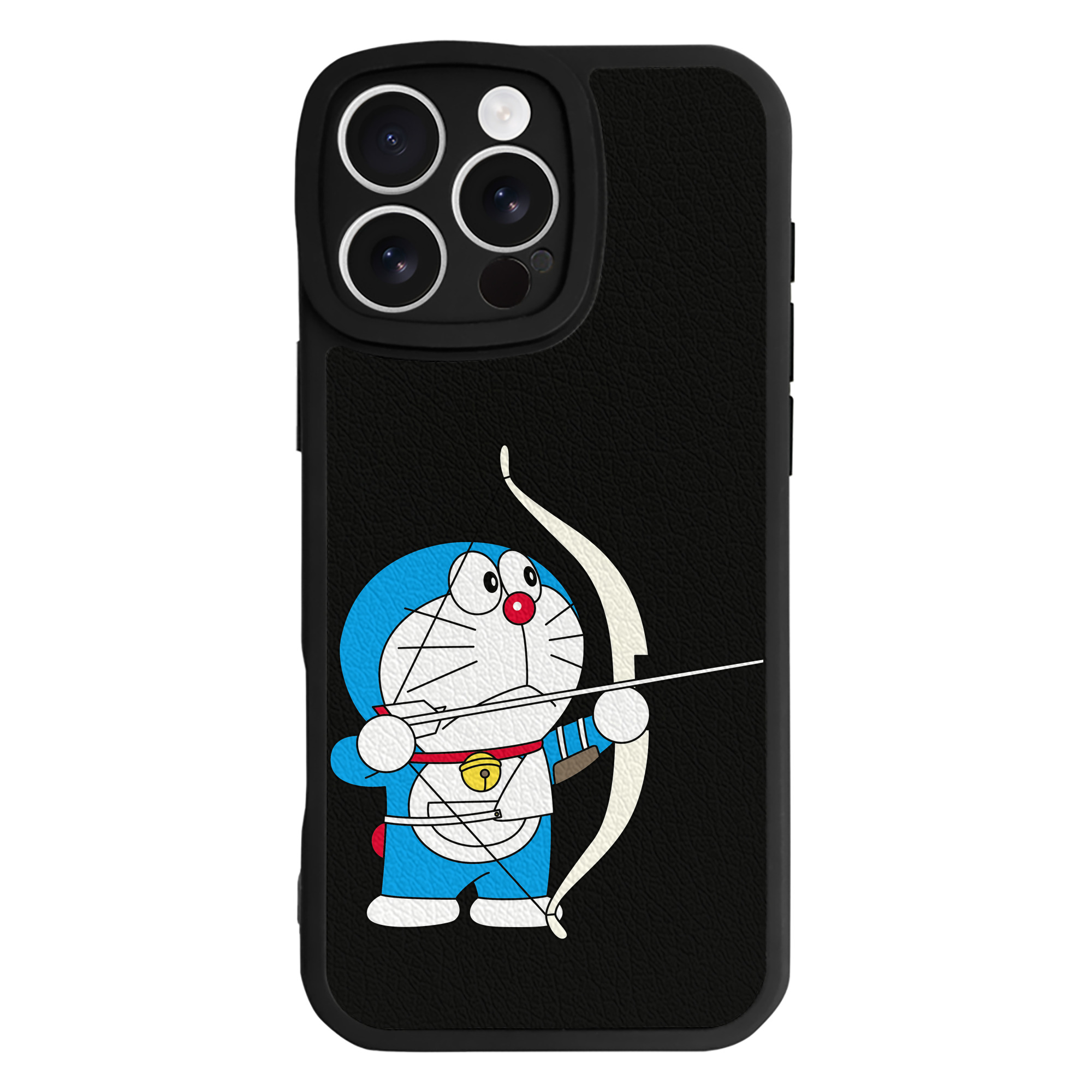 （画像用） ドラえもん Doraemon 【iPhone 16シリーズ対応】シリコンスマホケース（レザー調） 材質：シリコン